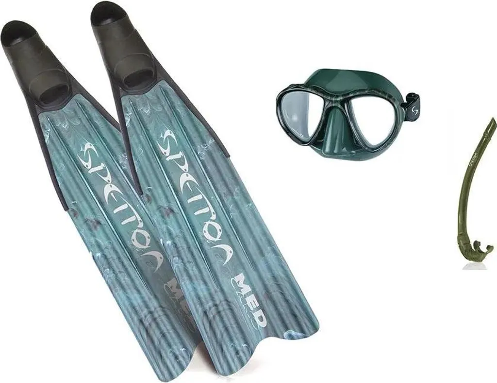 Spetton Med Green Camo: Equipaggiamento Sub Taglia 43-44 d'Eccellenza