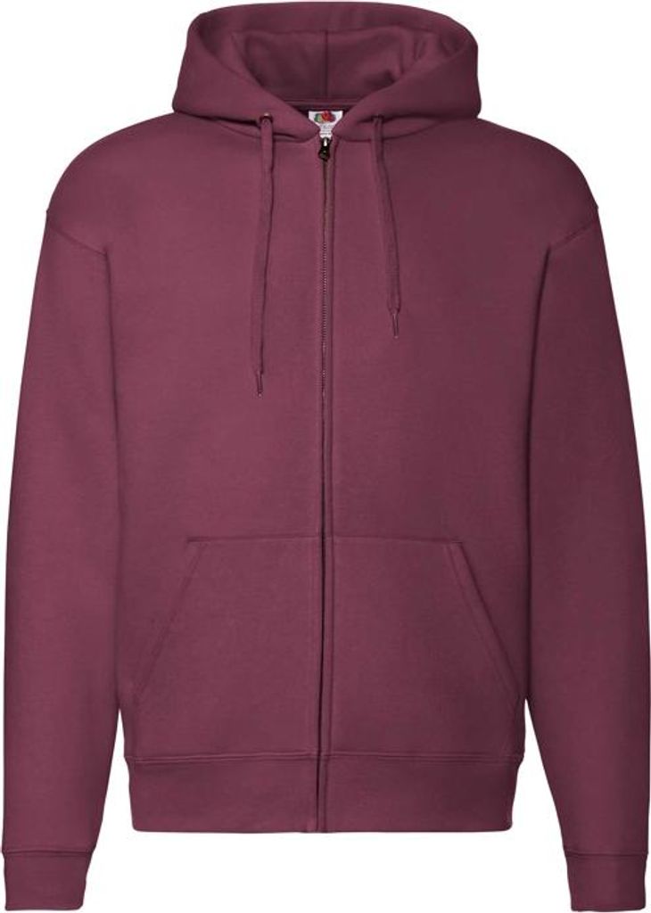 Kapuzenjacke für Herren - FOL HOODED SWEAT JACKET - bordo - Produktbild 