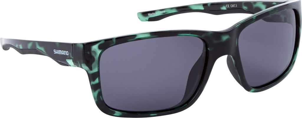 Shimano Aspire Polbrille (Dark Green Tortoiseshell/Dark Grey Lenses)