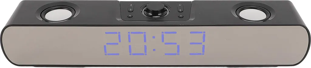 Barre de son Bluetooth PC filaire USB avec radio FM et réveil intégré