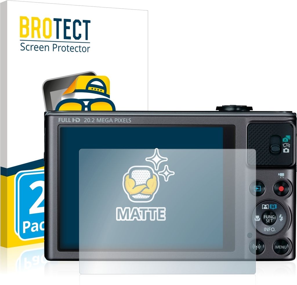 2x BROTECT Schutzfolie für Canon PowerShot SX620 HS Displayschutz Displayschutzfolie Folie Matt Entspiegelungsfolie
