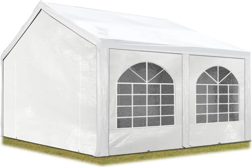 TOOLPORT Tente de Réception 3x4m en Acier Galvanisé et PE Blanc 450N