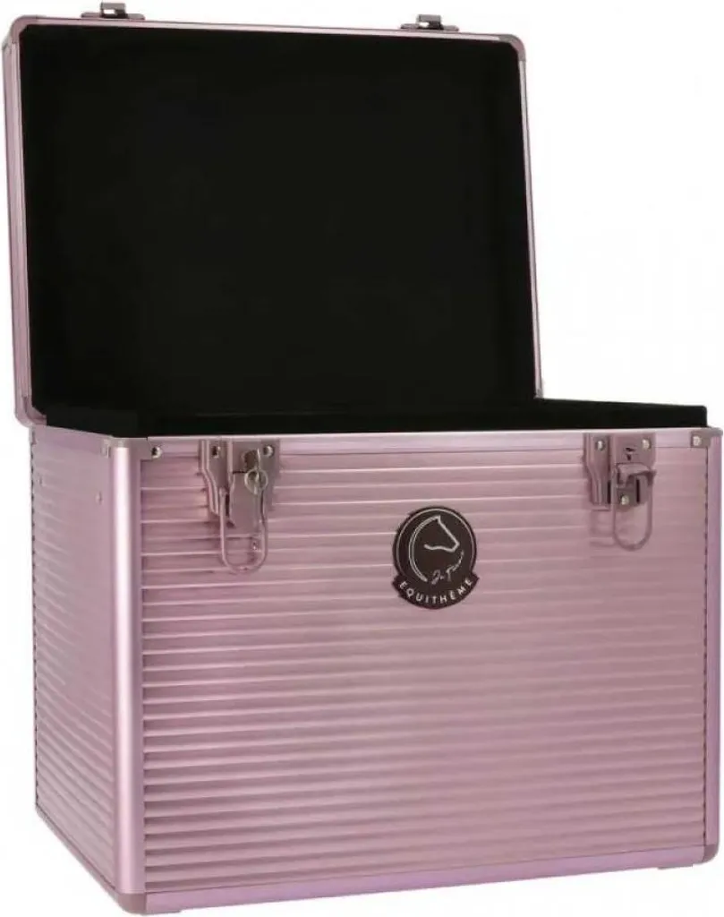 Mallette de pansage Equitheme Rosa - Coffre de soin complet pour cheval