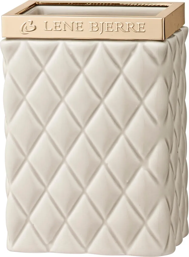 Verre à Eau Portia Beige 6x11cm - Gobelet Design en Grès pour Cuisine