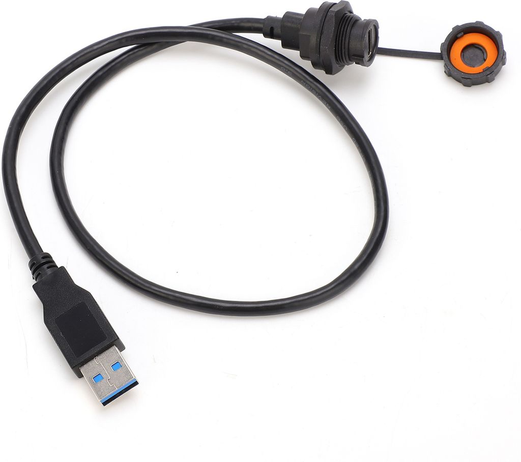 Wasserdichter USB-Stecker IP68 TYPEC Buchse USB3.0 Stecker mit Kabelbuchse E10TPCBFF/U3AM(0.5meter )