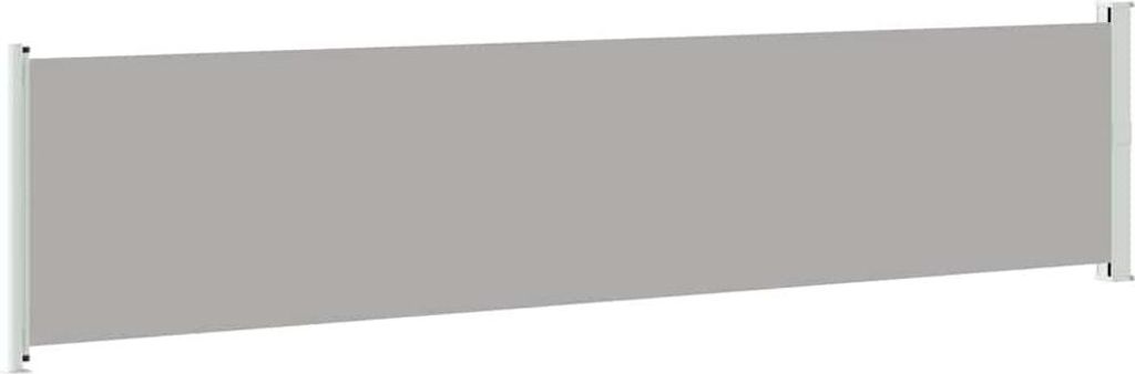 vidaXL Ausziehbare Seitenmarkise 140x600 cm Grau