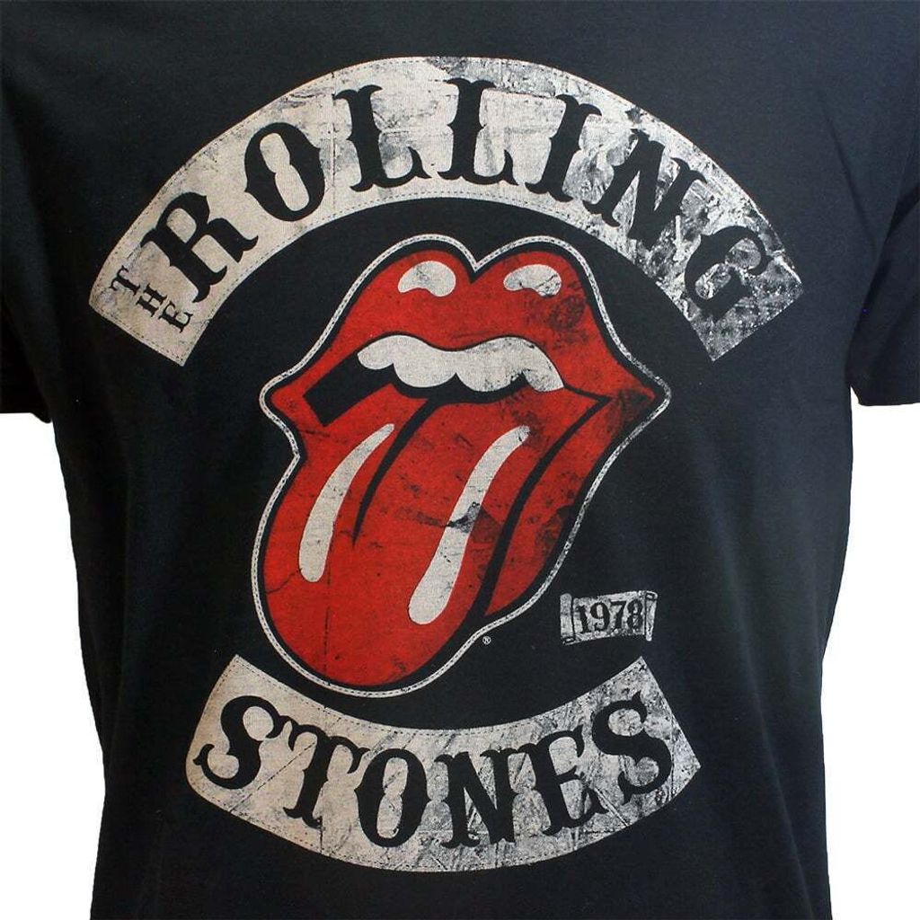 The Rolling Stones 1978 Tour T-Shirt Black - Oficjalny