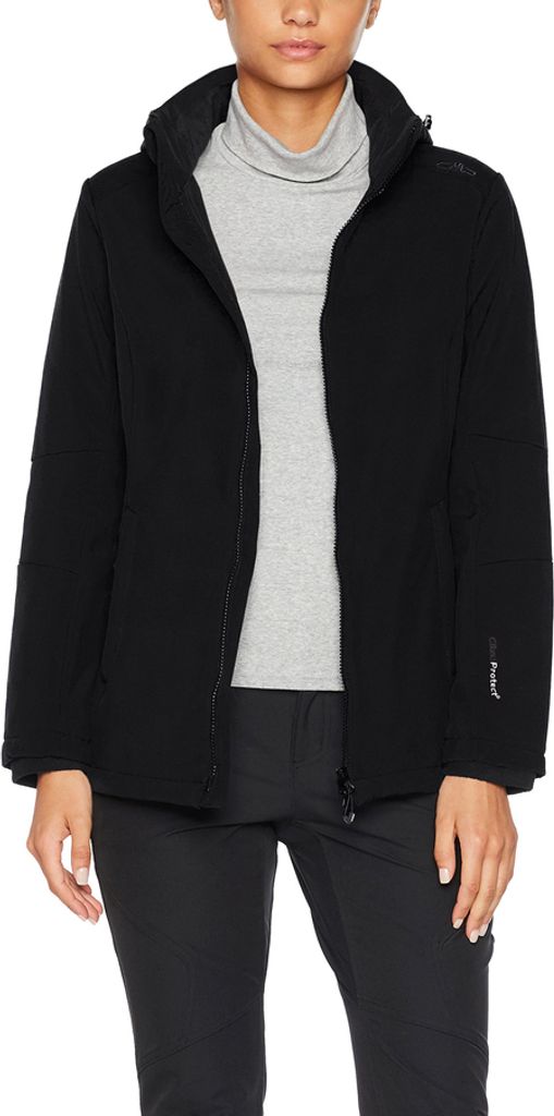 Cmp Woman Jacket Zip Hood Nero Nero 36