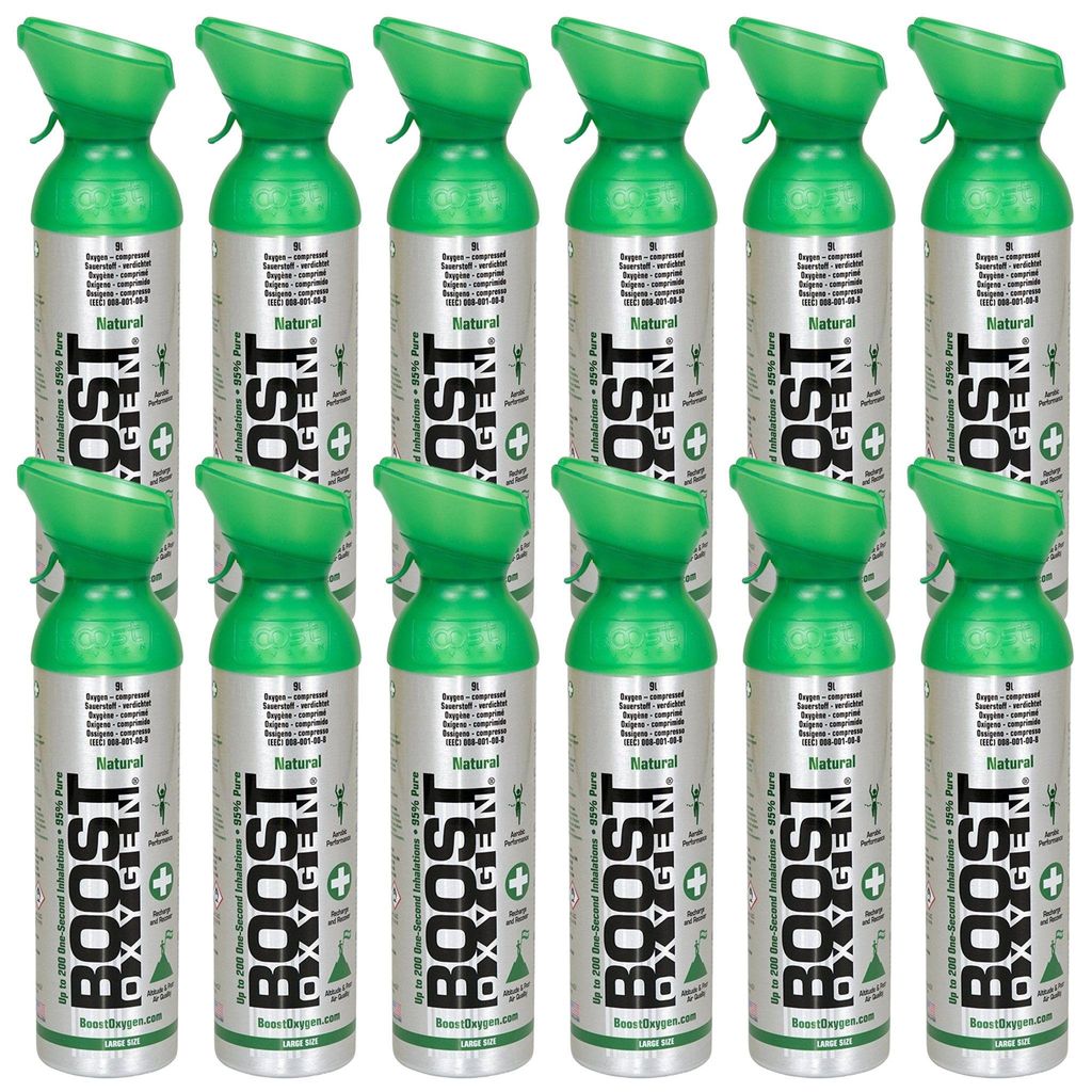 Boost Oxygen oxygène en canette Naturel, grand, 12x9L Image du produit 