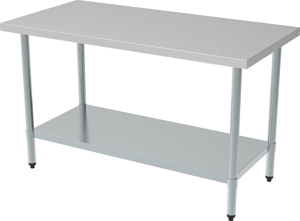CHEFGASTRO 700 Arbeitstisch Grundboden abmontierbar 2000 BxTxH 2000x700x850mm