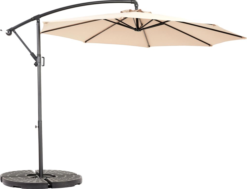 14,8 Fuß großer, doppelseitiger Outdoor-Regenschirm, rechteckig, mit Kurbel (ohne Ständer)