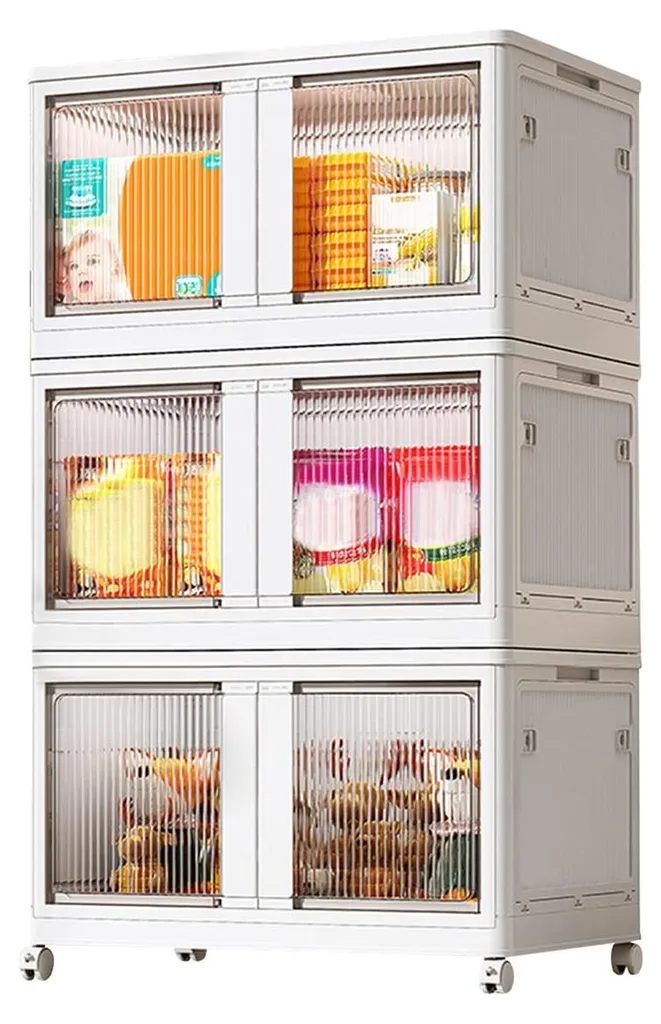 Organiseur de maison transparent ouvrant sur 5 côtés pour salon XL