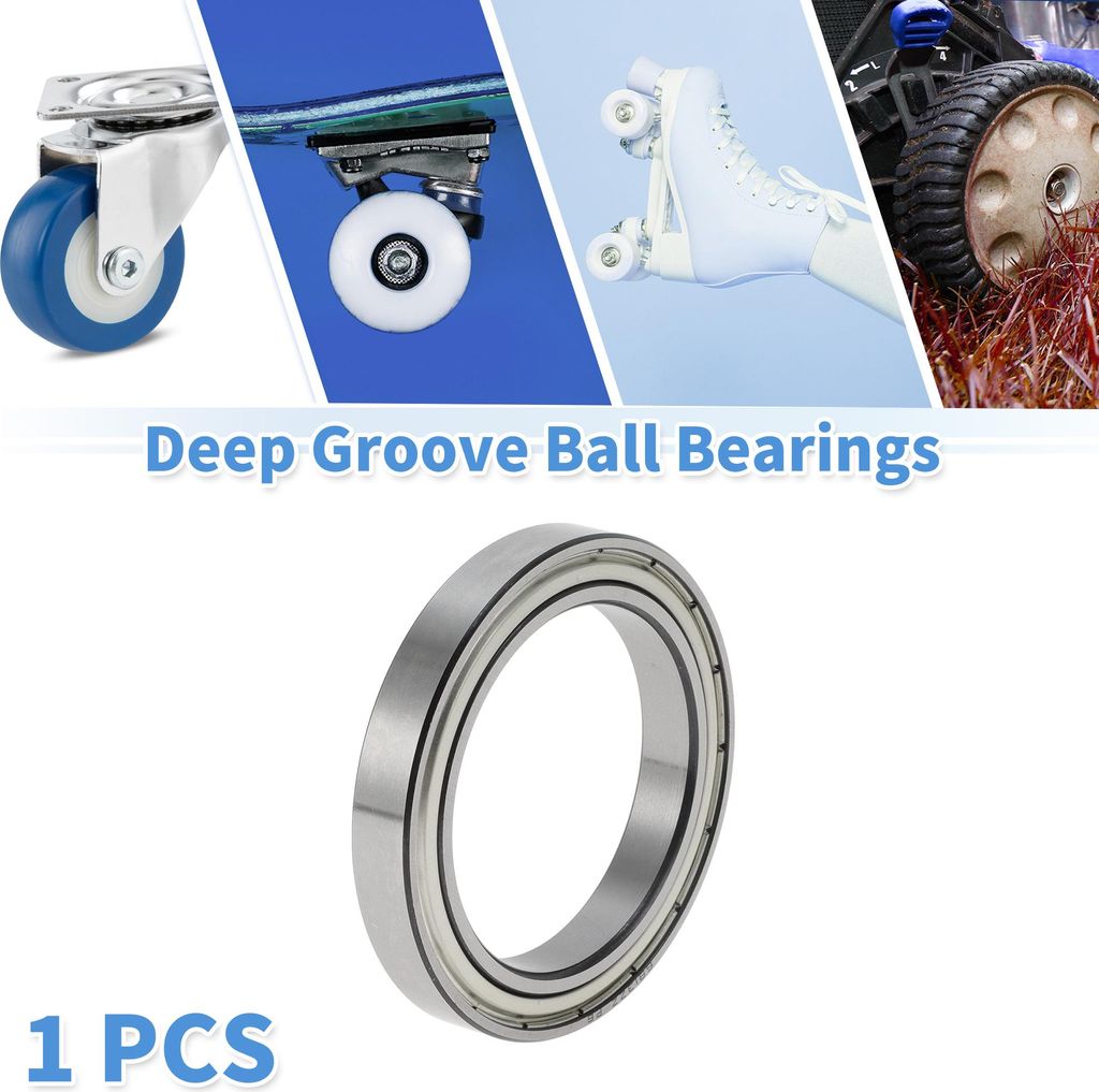 6913ZZ Rillenkugellager P6 65x90x13mm Geschmierte Lager Doppel-Metall-Dichtung Silberton Roller Skateboard Rad