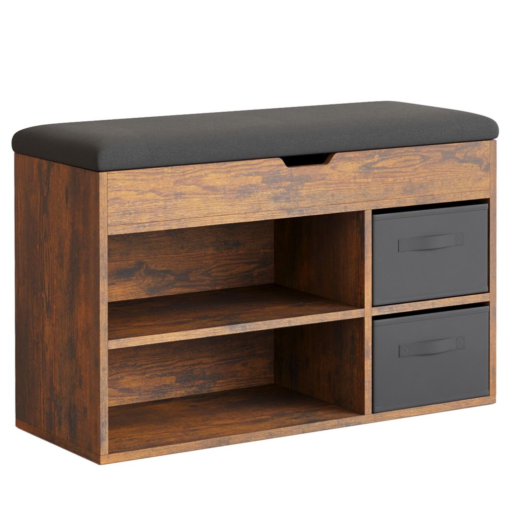 Banc à chaussures Mondeer avec assise, étagère à chaussures Image du produit 