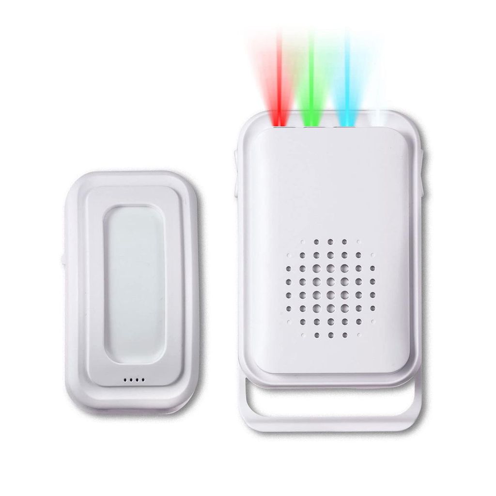 Willkommens-Türklingel mit PIR-Sensor für Laden, Senioren & Haustür – Funk Türklingel mit Sprachansage & Bewegungsmelder