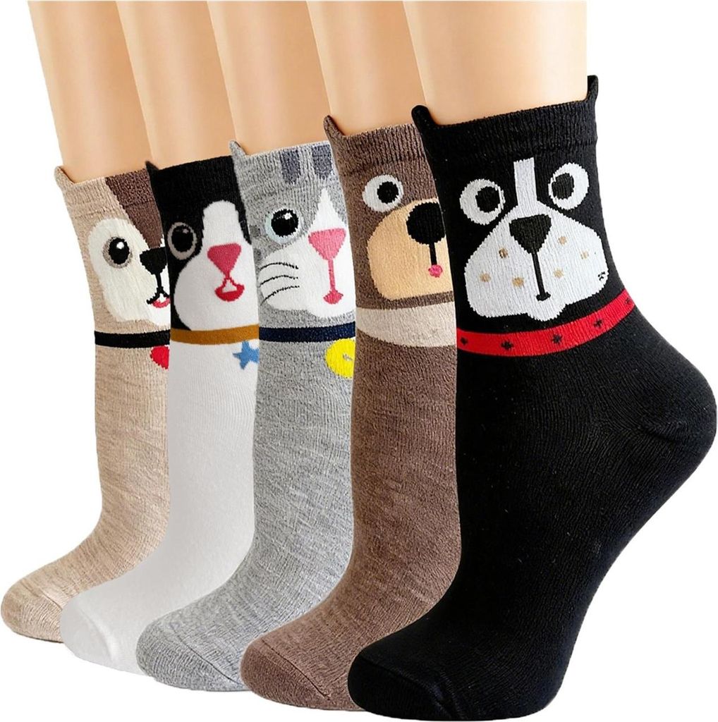 ASKSA Lustige Socken Damen Bunte Socken aus Baumwolle, Produktbild 