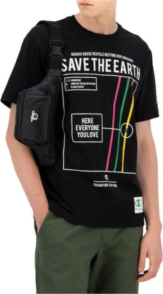 Champion Tshirts Eco Graphic Print, 216963KK006NBK, Größe: 188