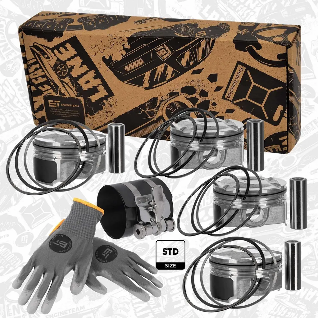 Kit pistons ET ENGINETEAM PM015700VR1 pour HYUNDAI Tucson TL TLE