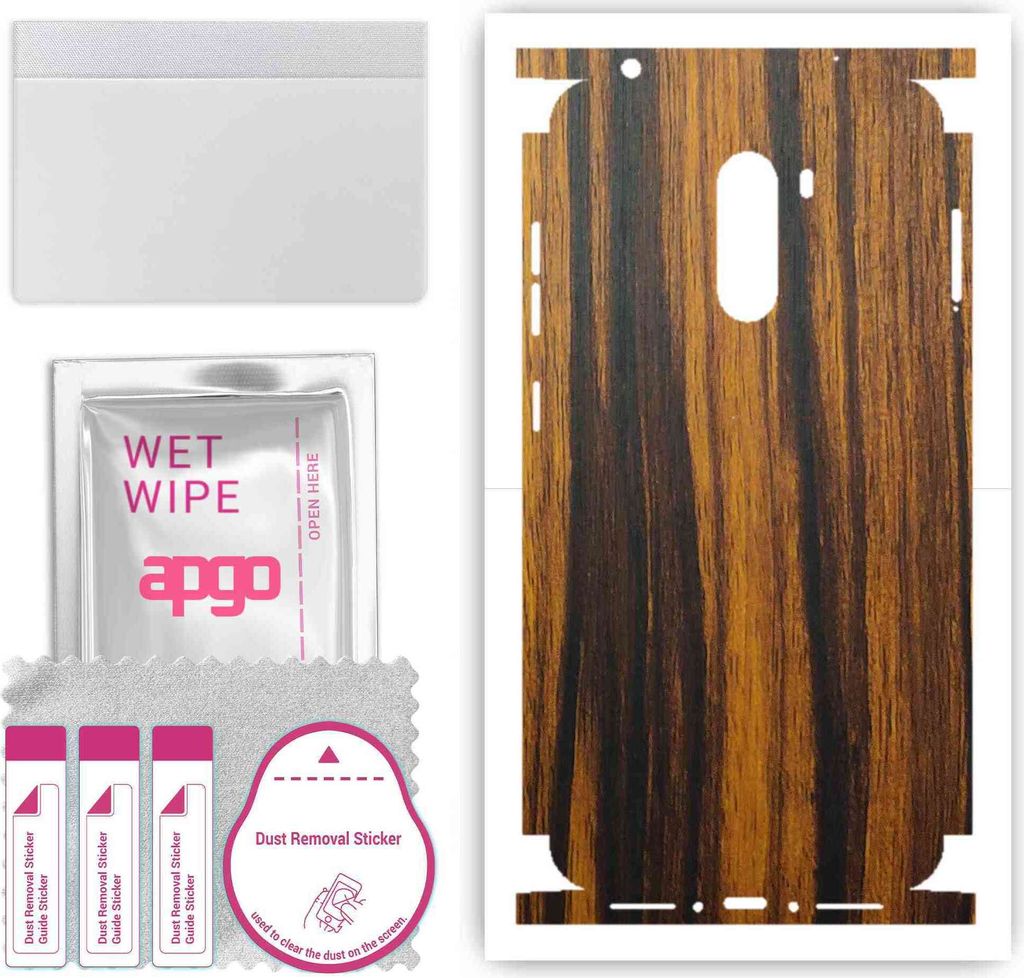 apgo Rückseite + Seiten Schutzfolie, Skin, kompatibel mit Xiaomi Pocophone F1, Hinten Displayschutzfolie aus Vinylfolie, kratzfest, einfache Monta...