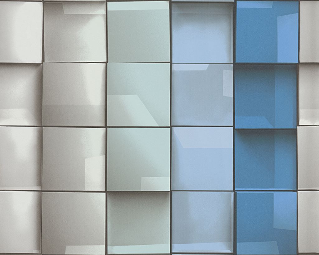 A.S. Création Tapete Move your Wall, blau, grau, grün, Produktbild 