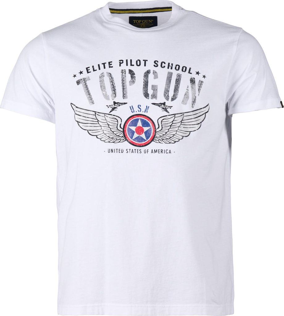 Top Gun T-Shirt TG25010 Herren white XXL