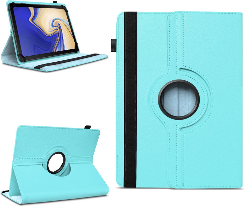 Tablet Hülle Samsung Galaxy Tab S4 10.5 Tasche Schutzhülle Case Cover DrehbarFarben:Türkis