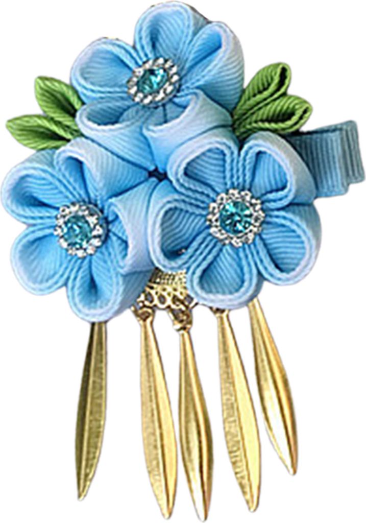 Haarnadel mit Quasten-Design, glänzende Strasssteine, florale Verzierung, leichte, vielseitige Haarspange, Haar-Accessoires