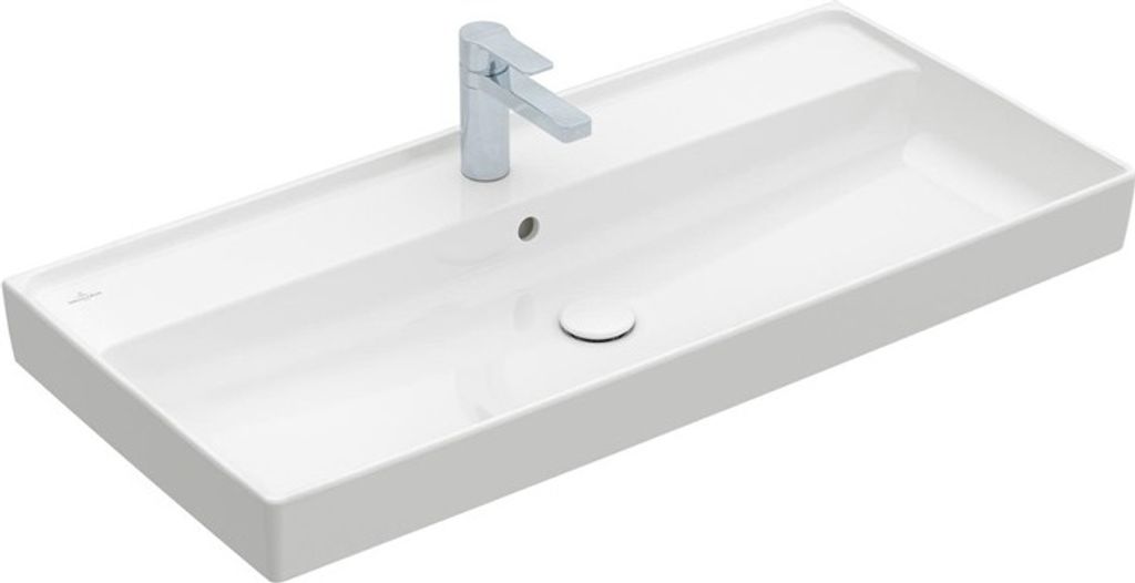 Villeroy & Boch Collaro Schrankwaschtisch, 1 Hahnloch, ohne Überlauf, 1000x470mm, 4A33A2RW
