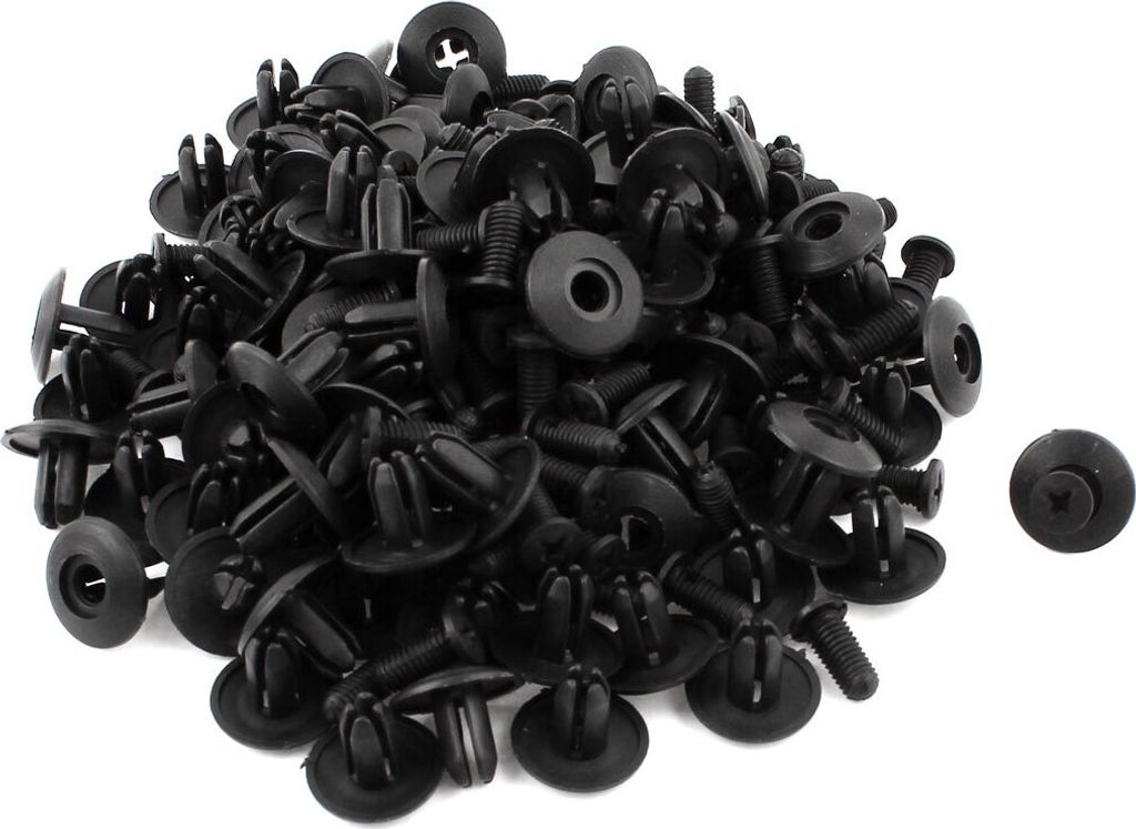 100 Stücke Auto Befestigung Clip 8mm Loch Push Type Zierleisten Clips Spreiznieten Stoßstange