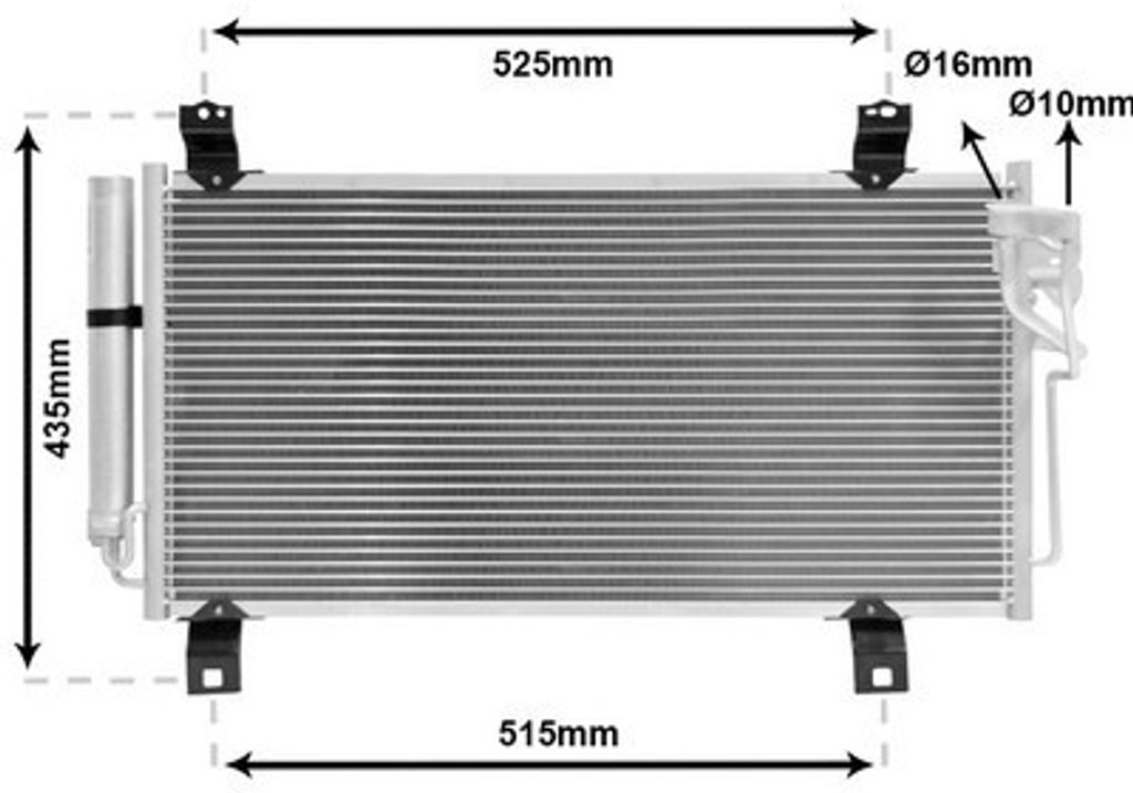 VAN WEZEL 27005231 Kondensator Klimaanlage Klimakondensator für MAZDA 6 Kombi (GH) +Trockner