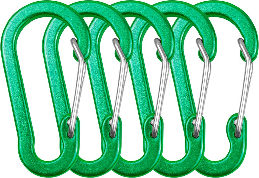 5er-Pack Karabiner-Clips, Mini-Schlš¹sselanh?nger-Karabiner-Clips aus Aluminiumlegierung, D-Ringe fš¹r Camping, Wandern, Angeln, Rucksackreisen