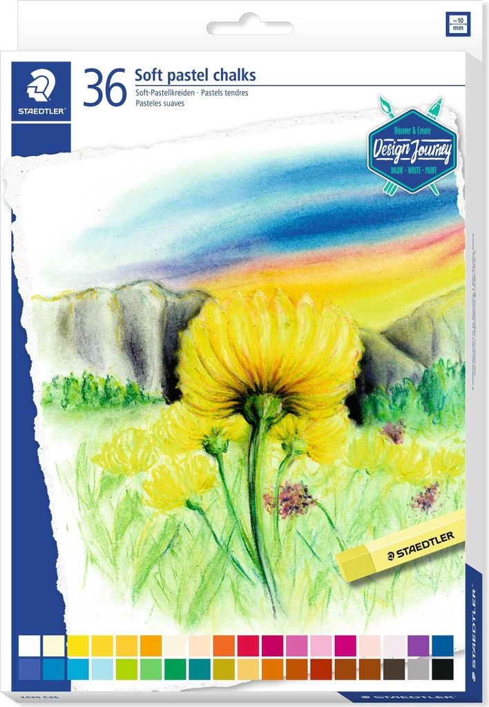 STAEDTLER Soft-Pastellkreide Design Journey 36er Kartonetui