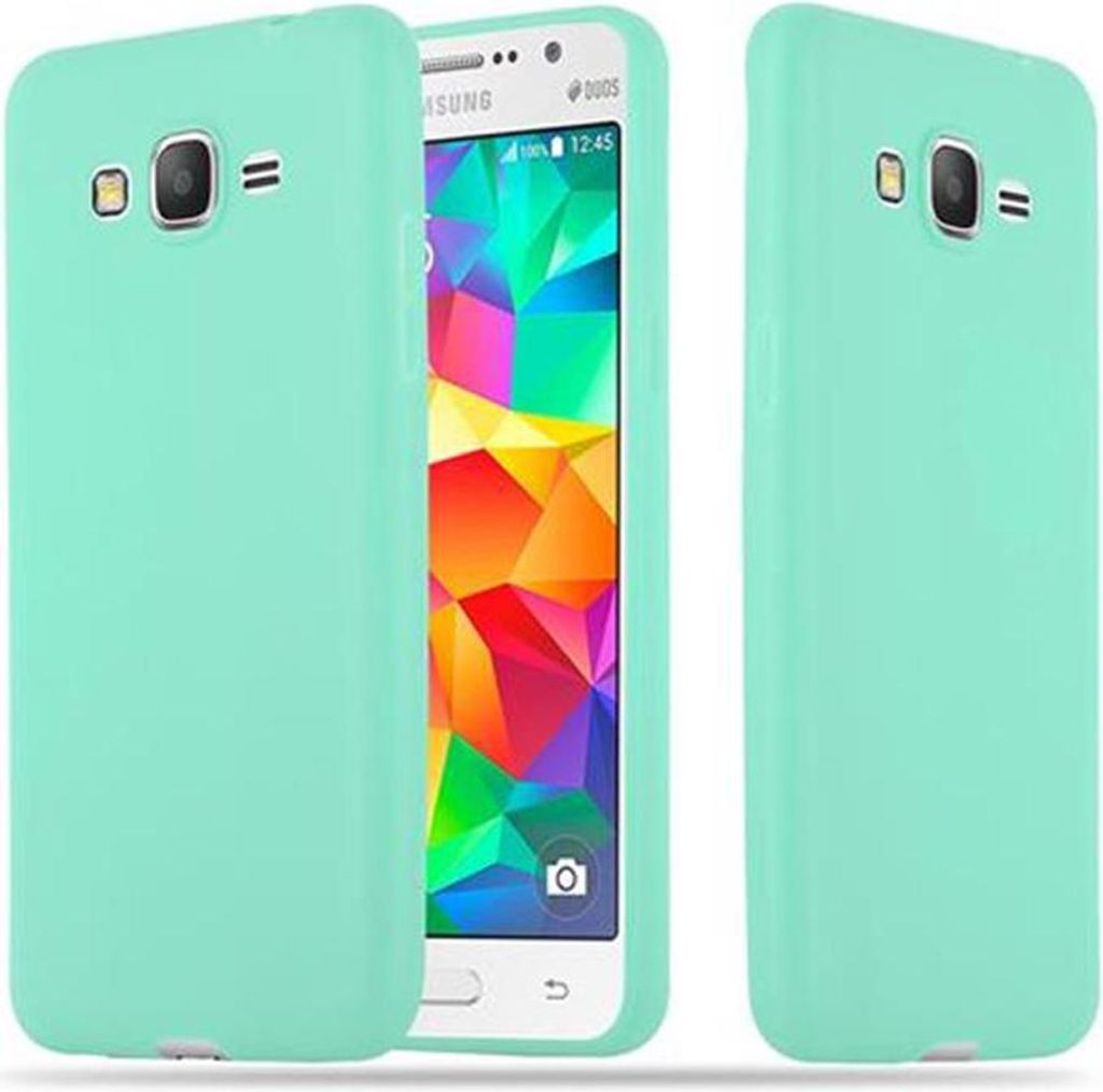 Cadorabo Hülle für Samsung Galaxy GRAND PRIME Schutzhülle in Blau Handyhülle TPU Silikon Etui Case Cover
