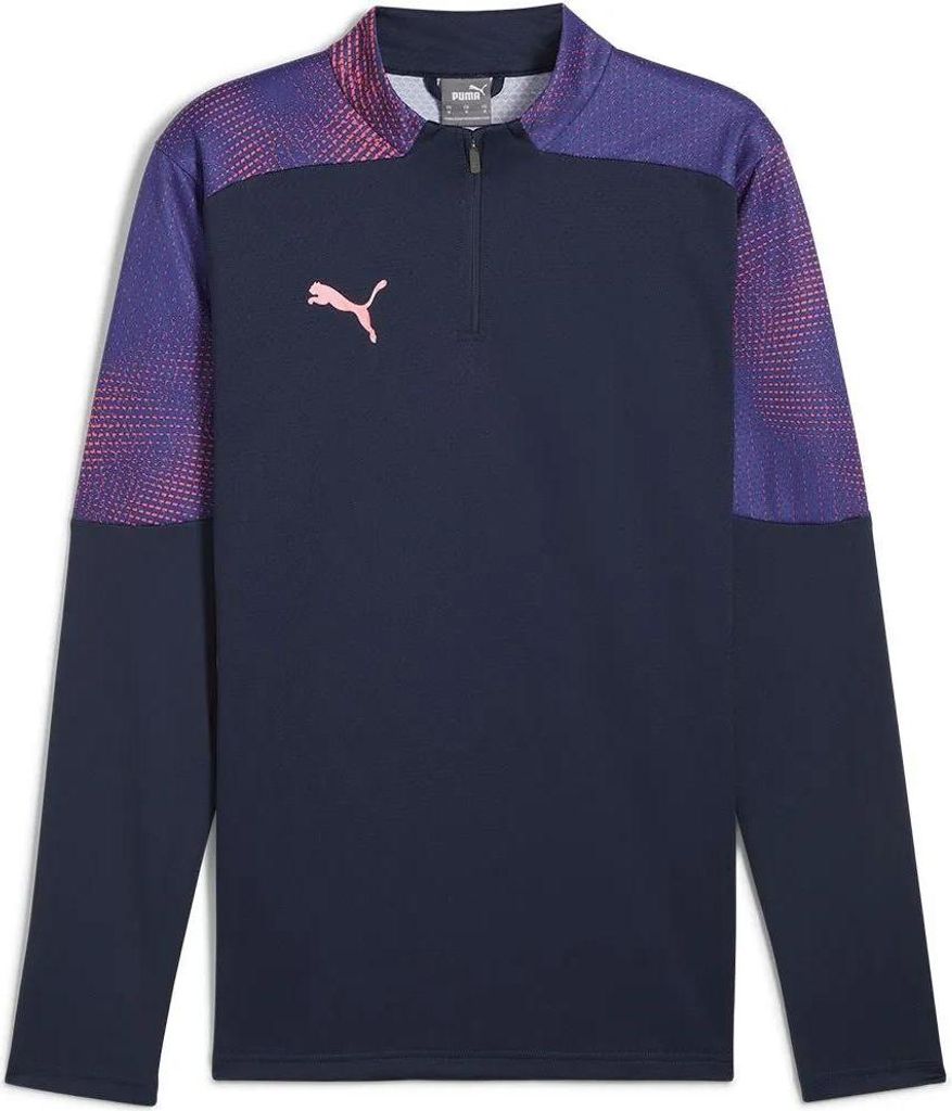 Puma individualFINAL Quarter-Zip Fußball-Top Herren club navy dark amethyst Gr L