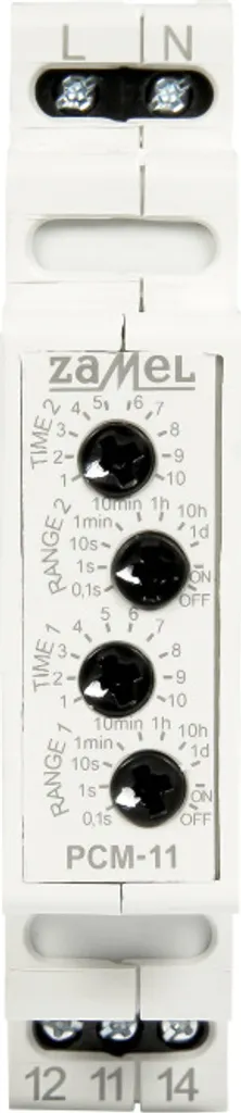 Relais de temporisation PCM-11 230V AC avec contact puissant de 16A