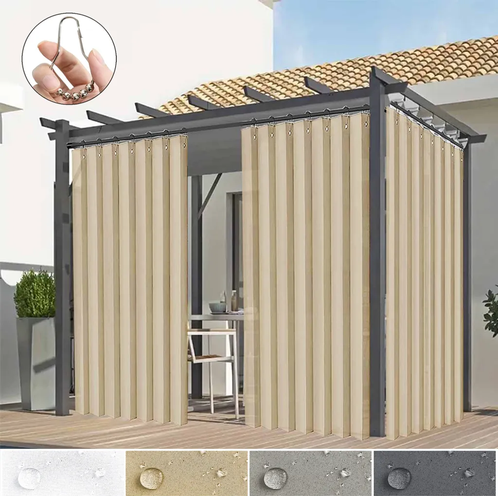 Tenda per Esterni Beige con Occhielli 140x200 - Comfort per Famiglia