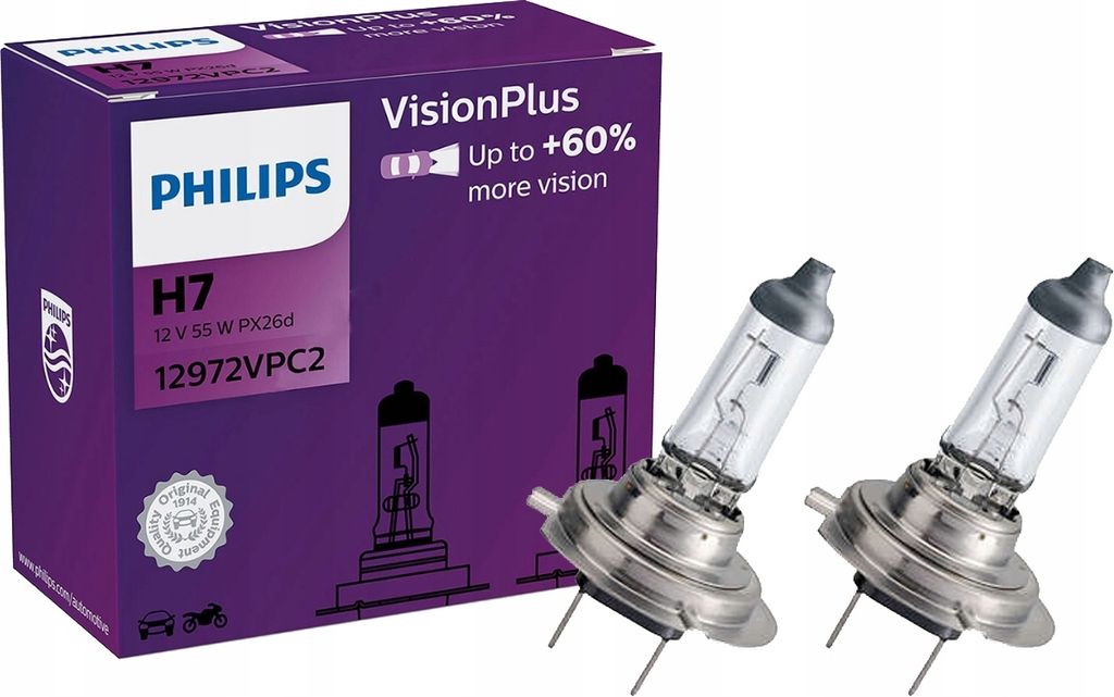 Philips H7 55 W 12972VPC2 2 szt. Zdjęcie produktu 