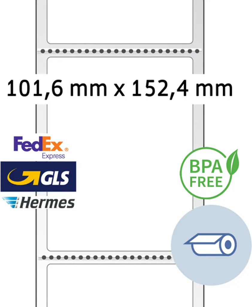 Migliori Etichette Termiche Spedizioni HERMA 103x199mm - Formato DHL/UPS