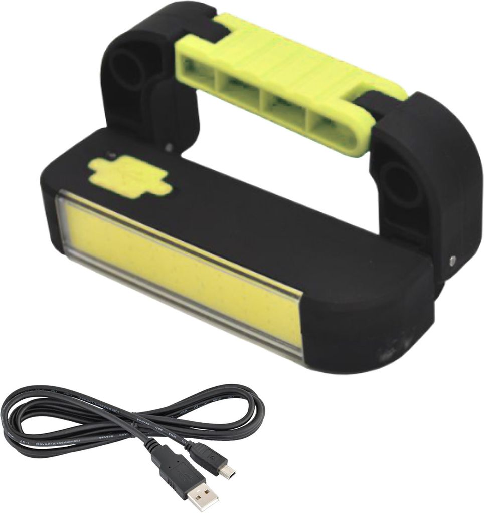 LED Arbeitsleuchte mit klappbaren Bügel Akku Werkstattlampe Handlampe Taschenlampe Arbeitslampe Camping Lampe 200 Lumen Magnetisch