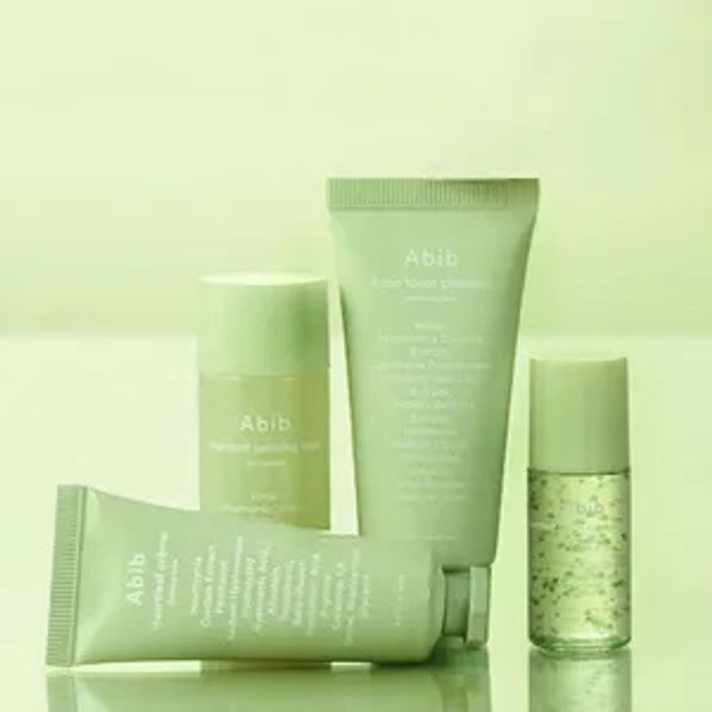 Abib – Heartleaf Calming Trial Kit (Schaum 30 ml + Toner 30 ml + Teca-Kapsel-Serum 15 ml + Creme 20 ml)