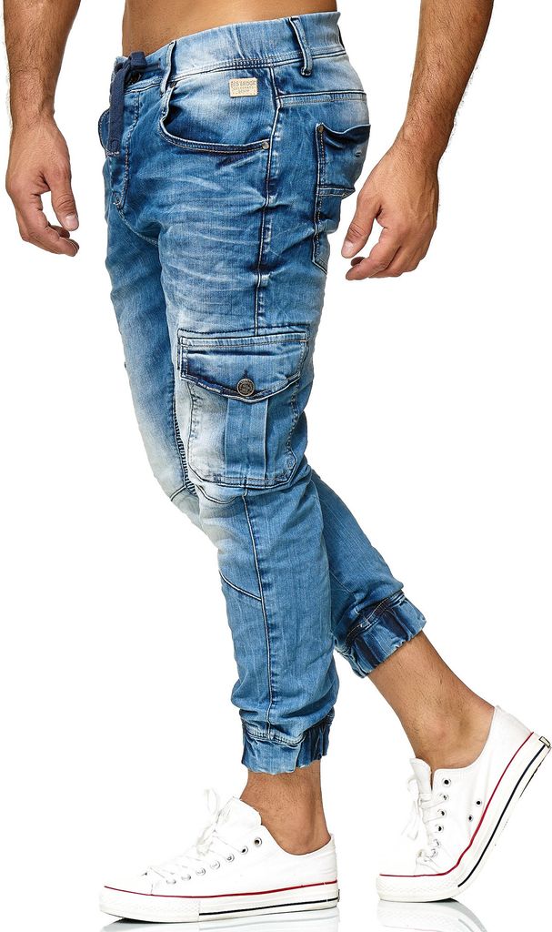 Red Bridge Herren Jogger Denim Jeanshose Cargo Hose Narrow Produktbild 4