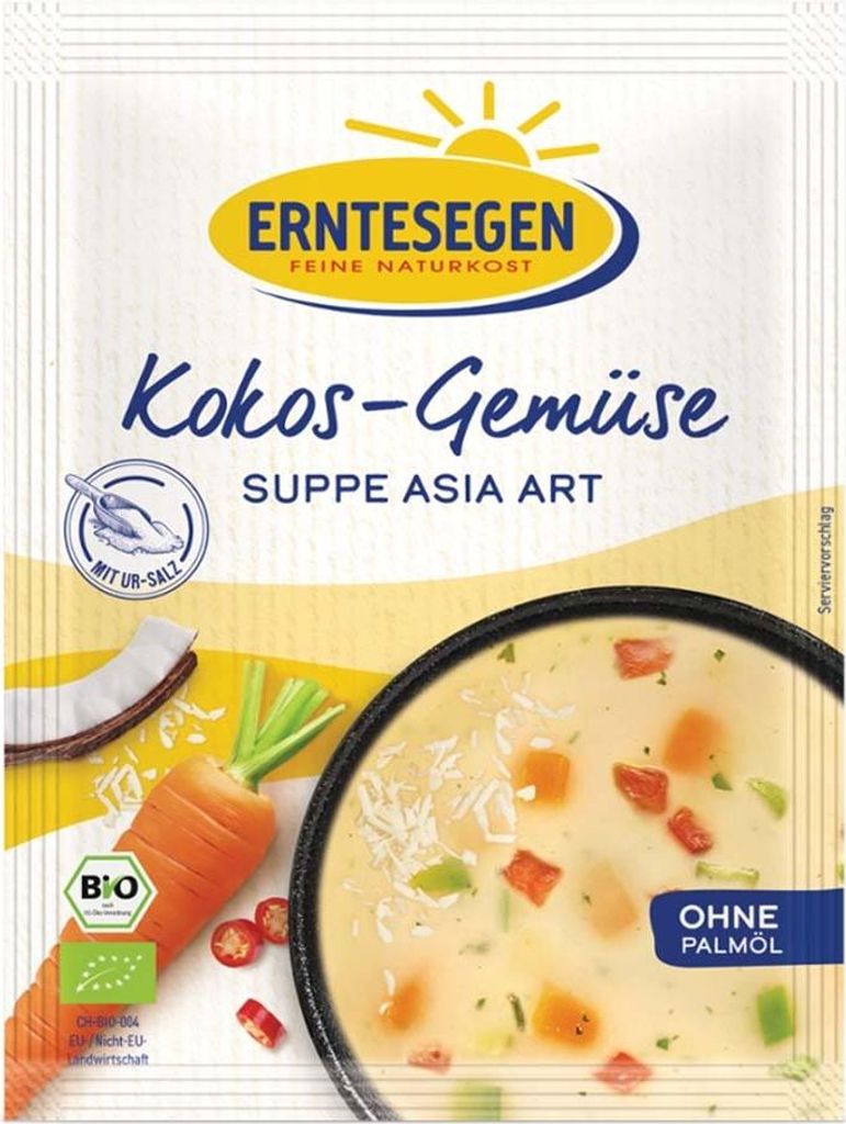 Erntesegen Kokos-Gemüse Suppe Asia Art Produktbild 