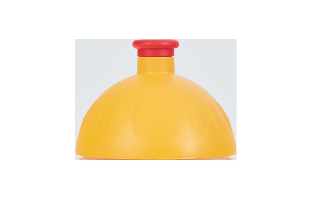 R & B Gesunde Flasche - Deckel Dunkelgelb/Ball Rot Produktbild 