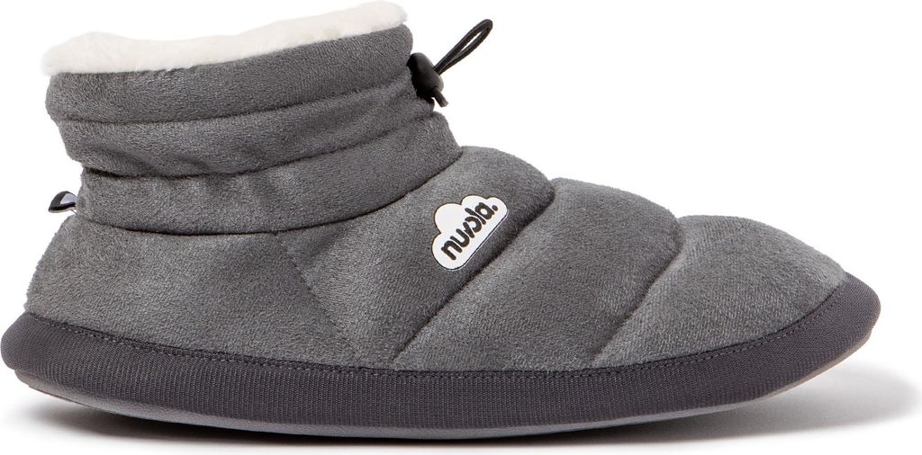 NUVOLA. Hausschuhe für Herren Damen rutschfester Sohle warm gepolstert bequem grau 42-43 - UNBOVEL