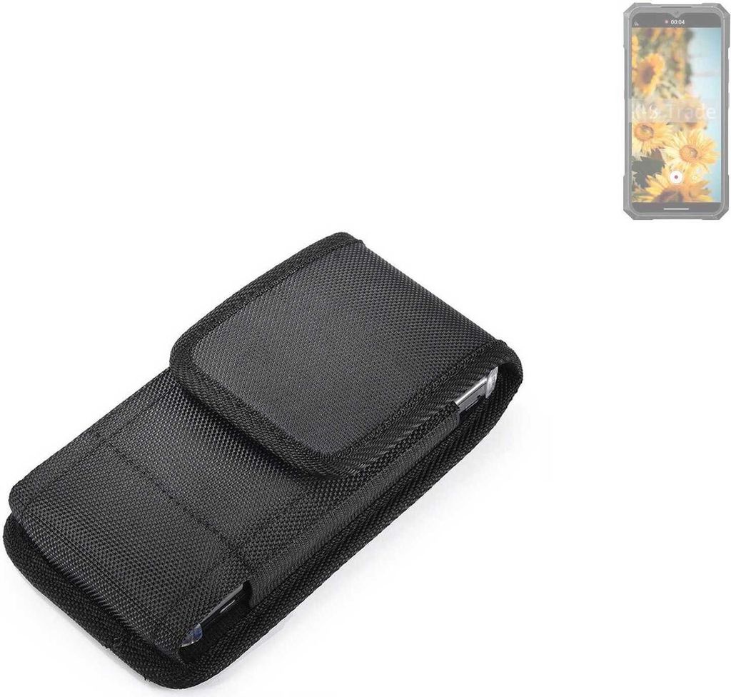 Holster Gürteltasche kompatibel mit Cubot KingKong X Holster Gürtel Tasche wasserabweisend Handy Hülle Schutz Hülle Outdoor schwarz K-S-Trade