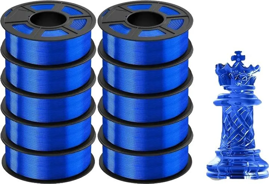 Filament 3D PETG Bleu Clair pour Maquettes Techniques et Pièces 10 kg