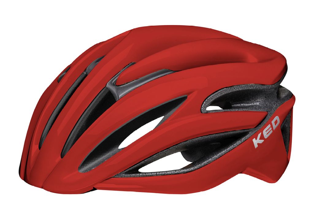 KED Rayzon Sport Fahrradhelm – Belüfteter Rennradhelm Mit LED Rücklicht Und Aerodynamischem Design I Helm Farbe: fiery red Größe: 57-61 (L)