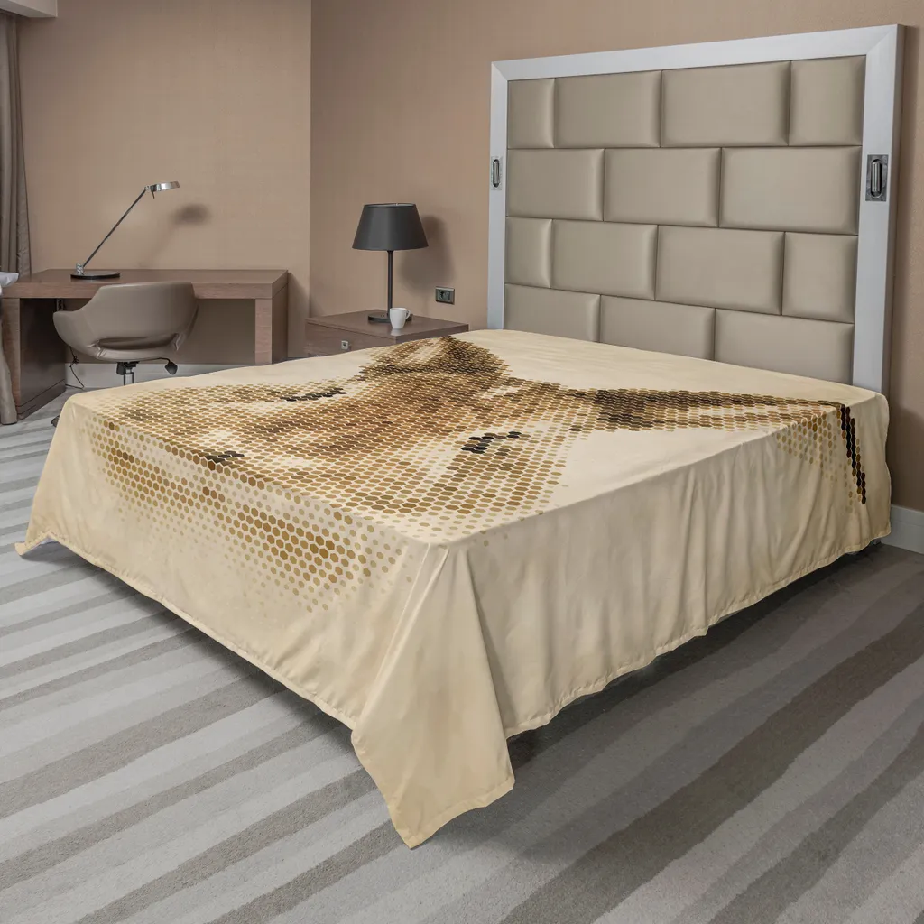 Lenzuolo ABAKUHAUS 275x260 cm Geometrico Vintage - Arredo Letto Moderno