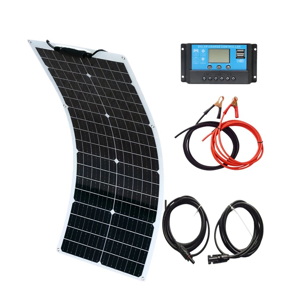 Flexible Solar Panel Kit, hohe Effizienz, wasserdicht IP67, 820*370*3mm