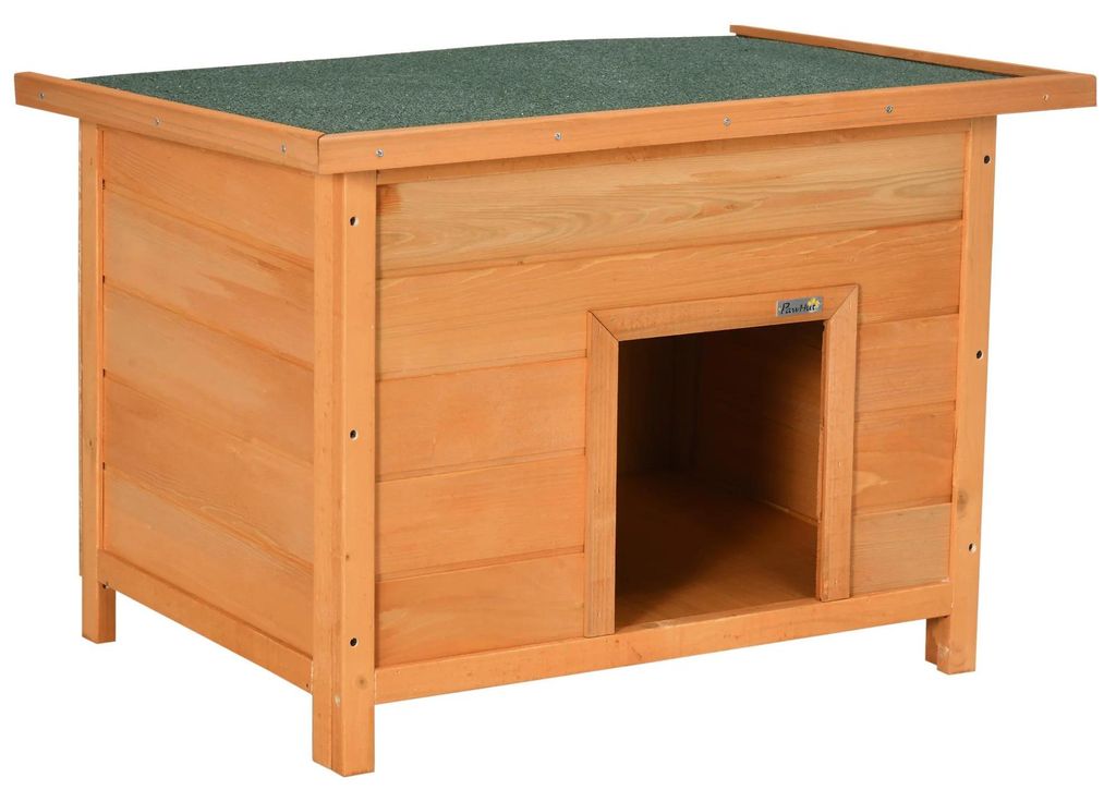 Hundehütte - Holzhaus für Hunde und Katzen - Mit Dach - Haustierhaus
